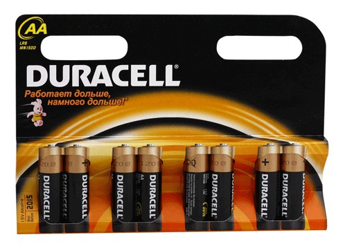 Батарейка Duracell Basic LR6-8BL AA (8шт. уп)