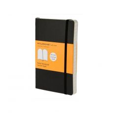 Блокнот Moleskine Classic Soft 96 л в линейку мягкая обложка qp611 черный