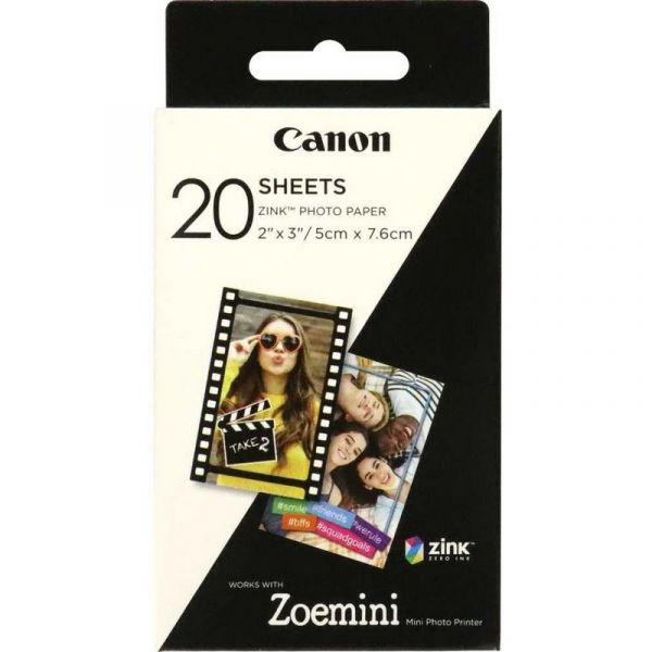 Фотобумага Canon 3214c002 50x76 мм, , 20 л., покрытие - нет