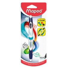 Шариковая ручка MAPED TWIN TIP ассорти,белый/черный