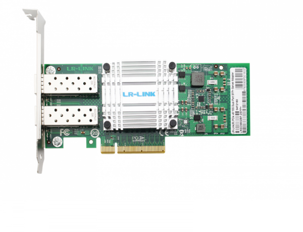 Сетевой адаптер LR-LINK LREC9802BF-2SFP+ сетевой адаптер PCI-E 2 x8, зеленый