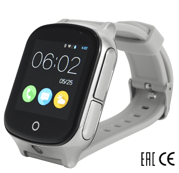 Умные часы Smart Baby Watch T100 серебристый