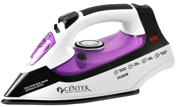 Утюг Centek CT-2338 Violet 2600 Вт черный/фиолетовый